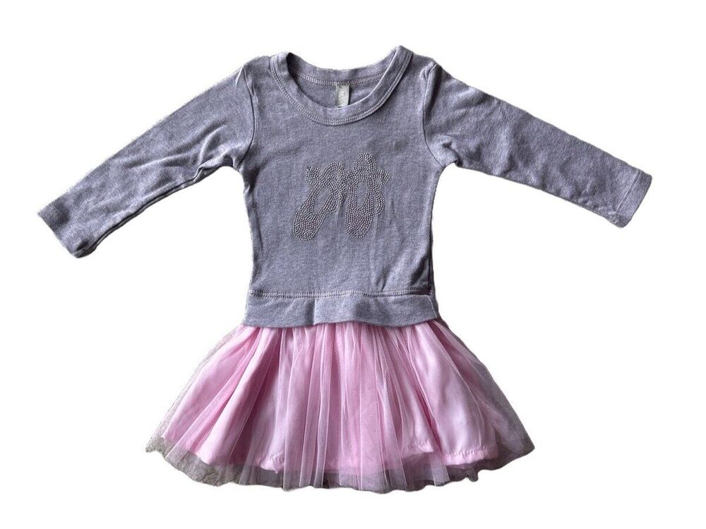 NWT Mignone Girls 2T Boutique Knit Tutu Ballet Ballerina Dress Tulle NEW